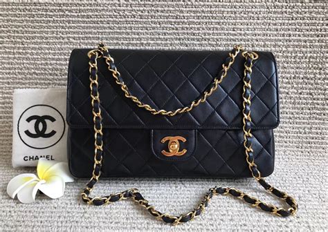 authentic Chanel double flap bag